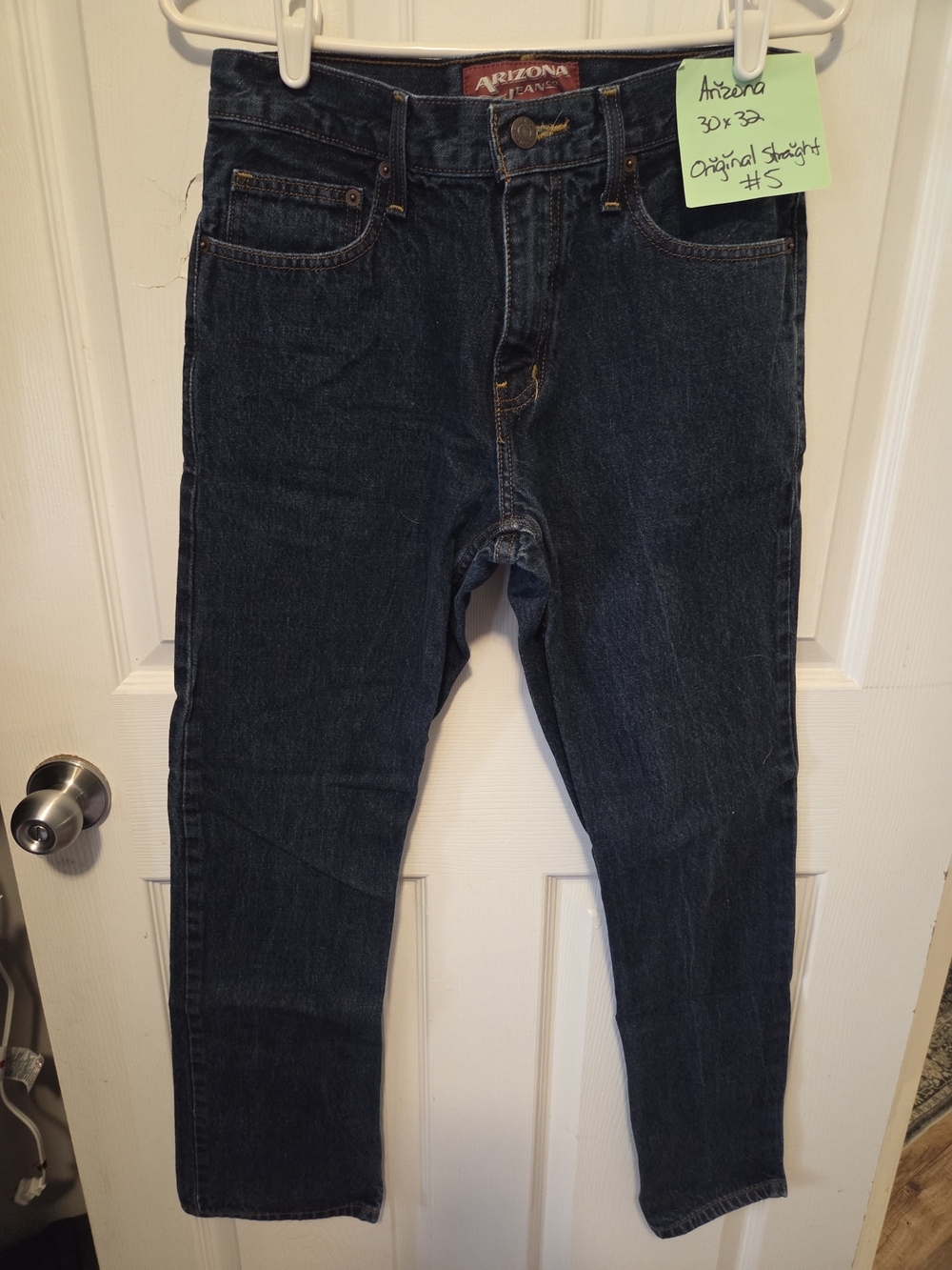 Arizona Jean Company Men's Navy Straight-Leg Jeans